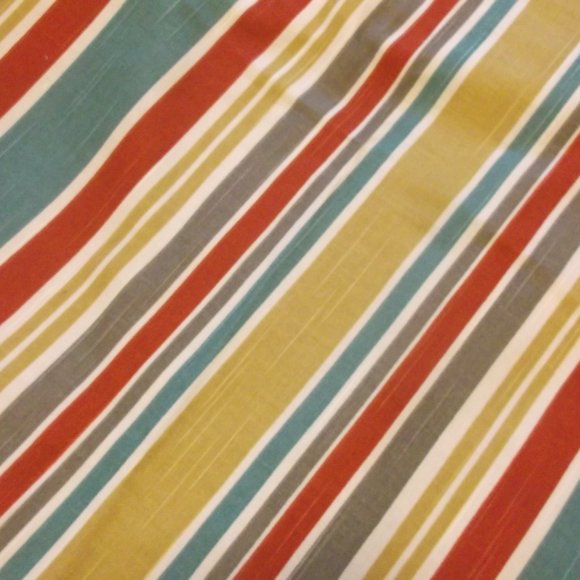 4 Striped Upholstery Fabric Squares Home Decor - Picture 5 of 5